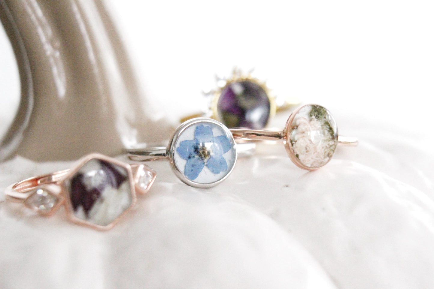 Ringe aus eigenen Blüten