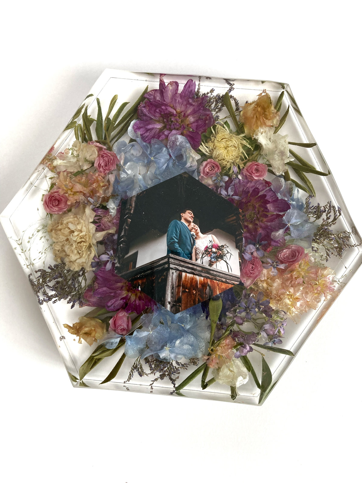Brautstraußblock / hexagon