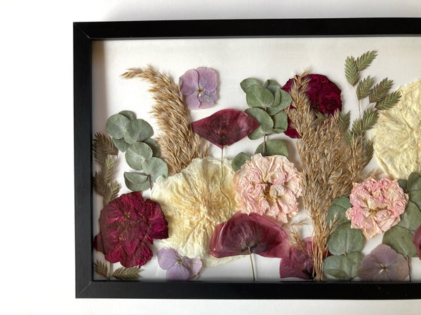 Gerahmter Brautstrauß „Wiese“ -Anzahlung 100€