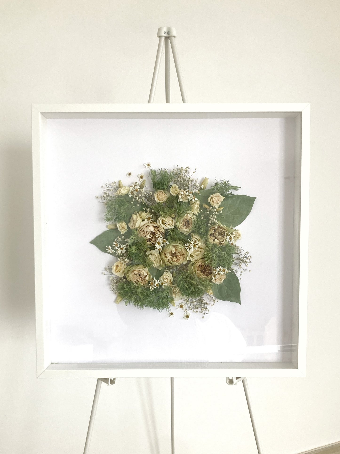 3D-Brautstrauß Bilderrahmen / 50 x 50 cm