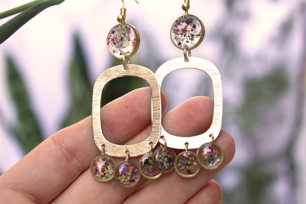 Queen Anne's Lace Statement Earrings - Mallet & Mandrel